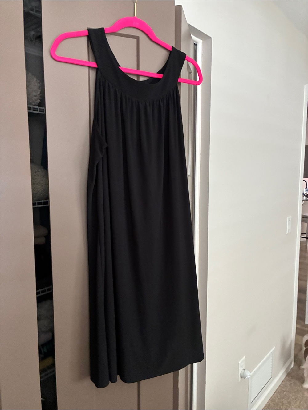 Tiana B. Elegant Black Midi Tank Dress